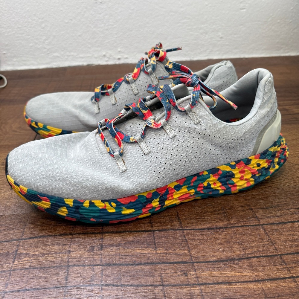 NOBULL Ripstop Runner Mens 11.5 Grey Multi Color Camo Training Shoes Sneaker